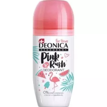 Дезодорант Deonica for Teens Pink Rush, 50 мл, ролик