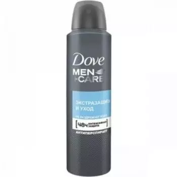 Дезодорант мужской Dove Экстразащита и уход, 150 мл, аэрозоль