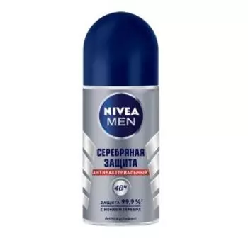 дезодорант NIVEA MEN Серебряная защита, мужской, ролик