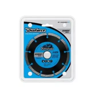 Диск алмазный Diaforce Segment Basic, сегментная кромка, сухой рез, 125х22,23х7,5х1,9 мм