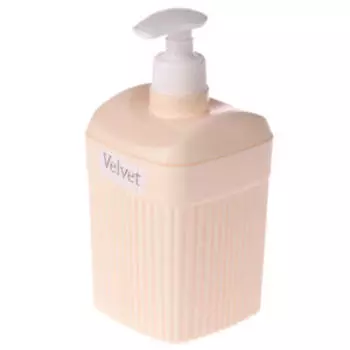 Диспенсер для жидкого мыла Velvet, 0.65 л, бежевый