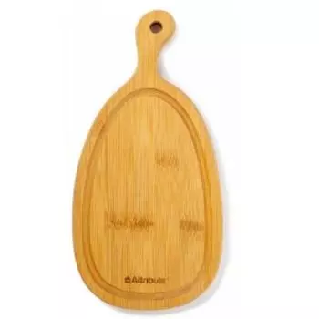 Доска разделочная Attribute Bamboo curve, 28x14 см, бамбук