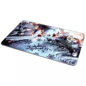 Доска разделочная С Новым годом!, 18х28 см, стекло, в ассортименте