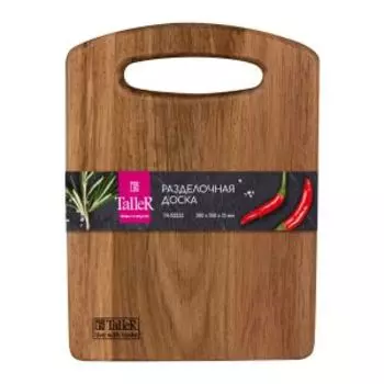 Доска разделочная TalleR TR-52223, 28x20 см, акация