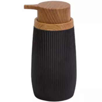 Дозатор для мыла Black boom, 15.5х7.5 см, черный, пластик