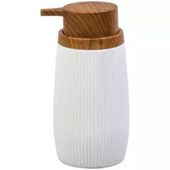 Дозатор для мыла White boom, 15.5х7.5 см, белый, пластик