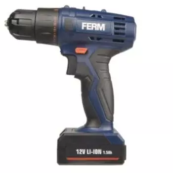 Дрель аккумуляторная безударная FERM CDM1119, Li-ion, 12 В, 20 Нм, 1,5 Ач
