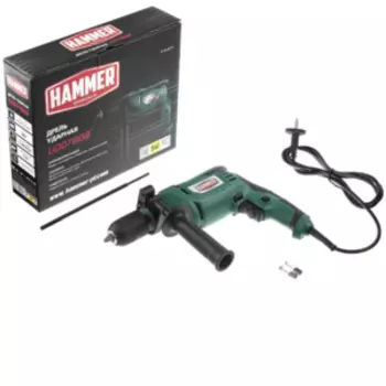 Дрель ударная HAMMER UDD780B, 780Вт, 13мм, 0-3000об/мин, реверс