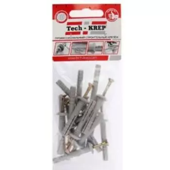 Дюбель-гвоздь с грибной манжетой TECH-KREP, 6х40мм, 16шт