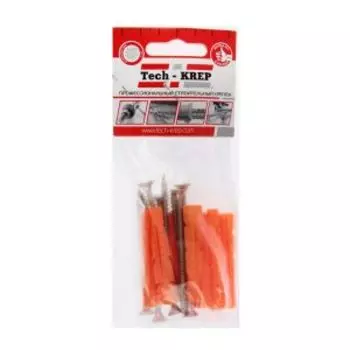 Дюбель универсальный 8х52мм с саморезом 5х70мм, TECH-KREP