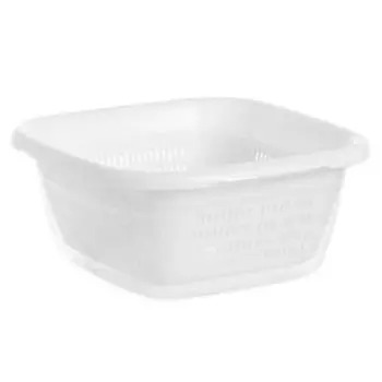 Дуршлаг с миской Hobby Life Emerald, 1.3 л, пластик, белый