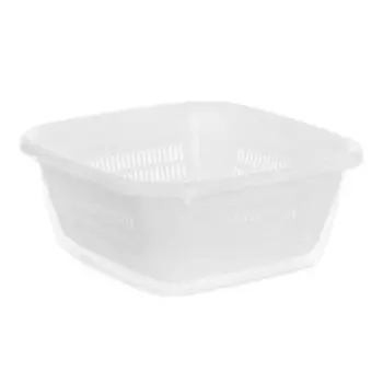 Дуршлаг с миской Hobby Life Emerald, 3.8 л, пластик, белый