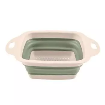 Дуршлаг складной прямоугольный, 29x21.8x8.5 см, силикон/пластик