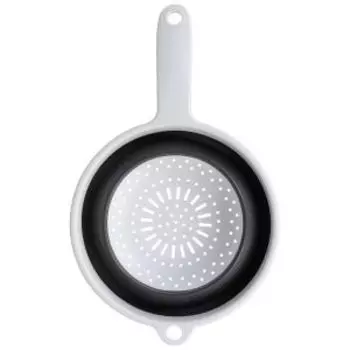 Дуршлаг складной с ручкой, 34х20х8 см, силикон/пластик