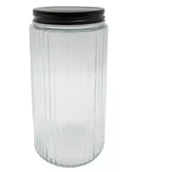 Емкость для хранения Esprado Faceta, 950 мл, стекло/нерж. сталь