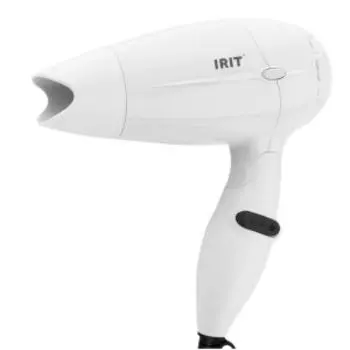 Фен Irit IR-3106, 1000 Вт, 2 скорости, белый, пластик