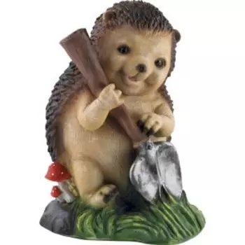 Фигура садовая Ежик с лопатой, 31 см