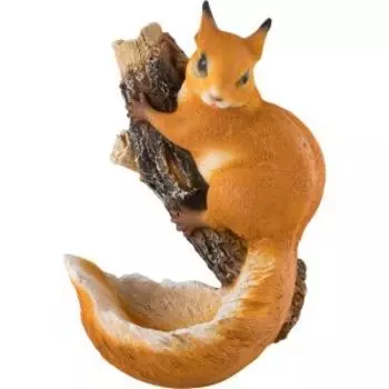 Фигура садовая навесная Белка на ветке, 25 см