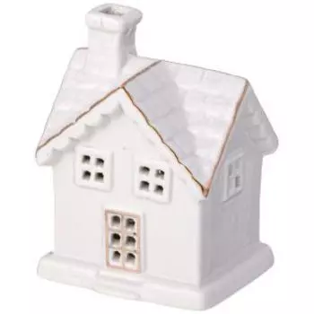 Фигурка декоративная Lefard Домик с led-подсветкой, 7.4х6.6х10 см, фарфор