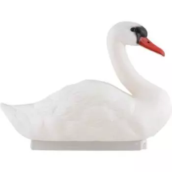Фигурка декоративная садовая Лебедь, 36х19х28см