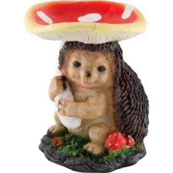 Фигурка садовая Ёж под грибом, 23 см