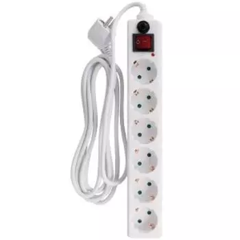 Фильтр сетевой Volsten SP 6x3, 6 гнезд, 3 м, 10 А, 2200 Вт