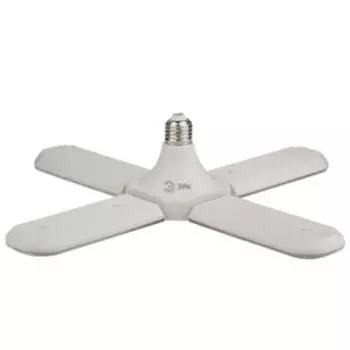 Фитолампа для растений светодиодная ЭРА Fito 4-х лепестковая, Е27, 36Вт, RB, красно-синего спектра