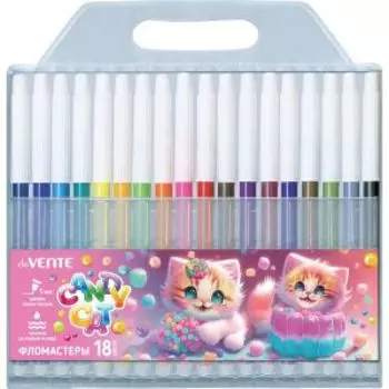 Фломастеры de VENTE Candy Cat, 18 цветов