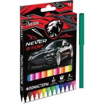 Фломастеры de VENTE Never Stop, 12 цветов