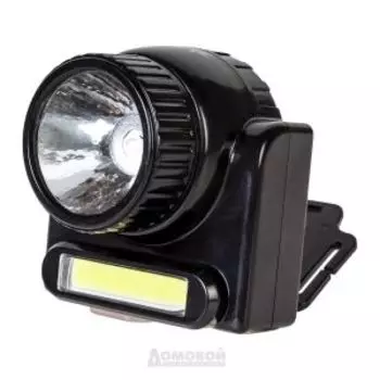 фонарь аккумуляторный налобный ЭРА АРМИЯ РОССИИ GA-501, 3Вт COB + 3Вт LED, ближний и дальний свет