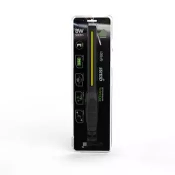 Фонарь автомобильный аккмуляторный Gauss GFL801, LED, 8 Вт, 500 Лм, Li-ion 2100 мАч, диммируемый