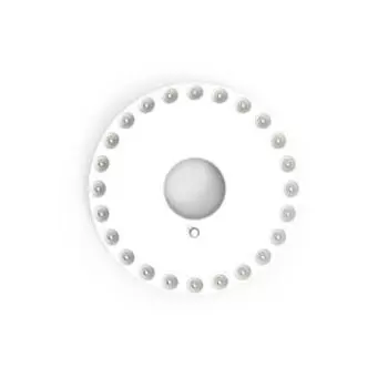 Фонарь кемпинговый Gauss GFL003, LED, 24 LED, 300 Лм, 3xAA, белый магнит и карабин
