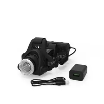 Фонарь налобный аккумуляторный Gauss GFL407, LED, 5 Вт, 450 Лм, Li-ion, 2400 мАч
