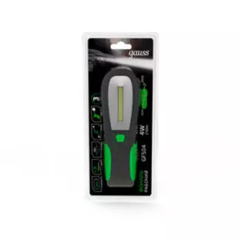 Фонарь рабочий Gauss GFL504, LED, 4 Вт, 210 Лм, 4xAAA