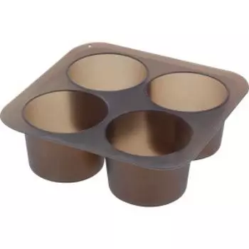 форма д/льда MALLONY SKANDI 4 ячейки, 15,3х15,3х4,7 см, силикон