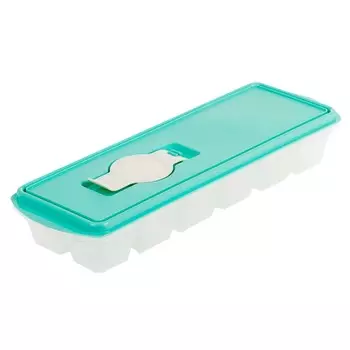 Форма для льда Кубики с крышкой и клапаном, пластик