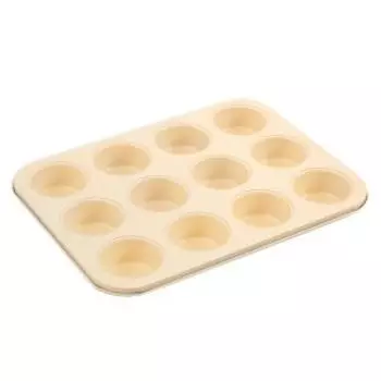 Форма для маффинов, 12 ячеек, молочно-голубая, сталь