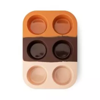 Форма для маффинов Atmosphere Maple, 6 ячеек, 25x16.5 см, силикон