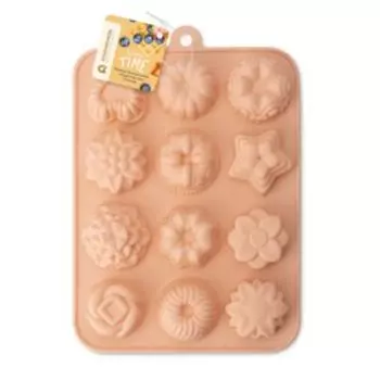 Форма для маффинов Baketime 12 ячеек, 21х16.2 см, силикон