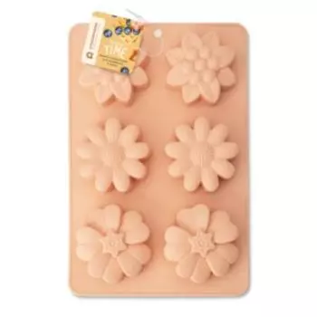 Форма для маффинов Baketime 6 ячеек, 25.5х17.3 см, силикон