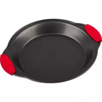 Форма для выпечки круглая Mallony Cottura, 29х24.5х3 см, углеродная сталь/силикон