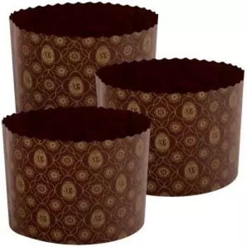 Форма для выпечки кулича Мультидом, 11х8.5 см, 3 шт