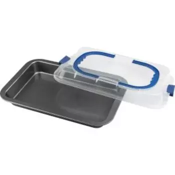 Форма для запекания Mallony Tappo, 36х23.2х4.3 см, с крышкой, а/п, углерод. сталь/полипропилен