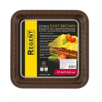 Форма Regent Linea Easy Brown, 27х27х5 см, металл