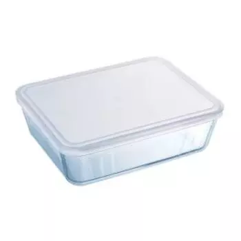 форма жаропрочная для запекания и выпечки с крышкой PYREX, Cook&Freez, 1.5л, 22x17x6см, прямоугольная, стекло
