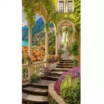 Фотообои бумажные Город на побережье, 196х260см, 8л