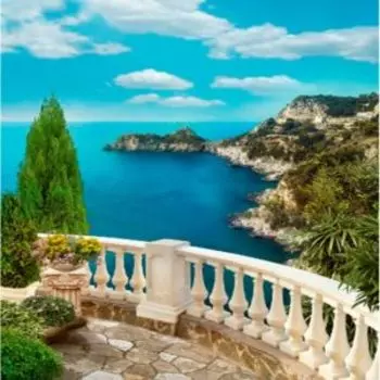 Фотообои бумажные Тихая бухта, 200х260 см, 8 л