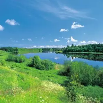 Фотообои бумажные Зеркальное озеро, 300х201см, 9л