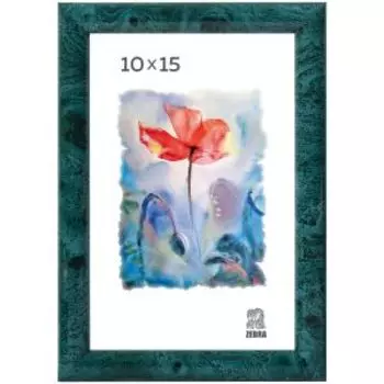 Фоторамка, 10х15 см, пластик, зеленый