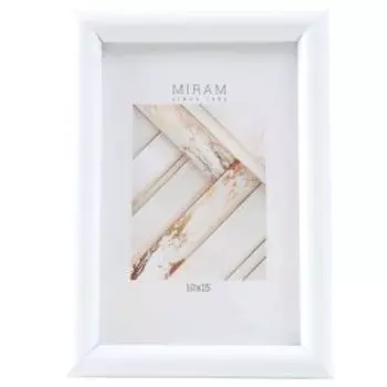 Фоторамка Miram, 10х15 см, пластик, белый